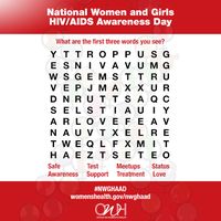 Repin this crossword puzzle and let us know the first three words you see! #HIV #AIDS #NWGHAAD