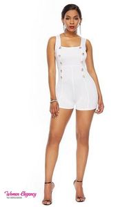 Casual Club Skinny Rompers. Sexy Skinny Mid Waist Playsuit.