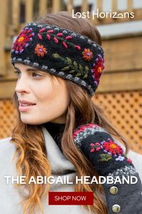 Add a touch of warmth to your winter outfit with the Abigail Headband. Made from 100% wool, this handmade accessory combines style and warmth. Perfect for your fall outfit, you're going to want to grab yours from Lost Horizons today.