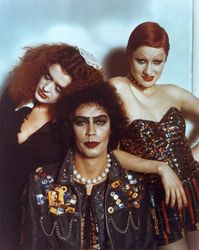 The Rocky Horror Picture Show (1975). Tim Curry, Nell Campbell and Patricia Quinn.