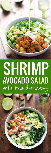 Spicy shrimp avocado salad