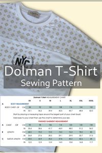 This is a type of digital sewing pattern that contributes to cutting a Dolman Sleeeve T-shirt pattern, following the step-by-step instructions contained here will help you sew a dress easily, So you are going to sew your outfit on your own, wear a Raglan Tee at every special occasion, it will be a different experience.