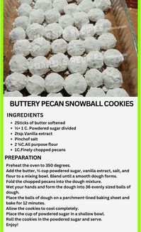 Buttery Pecan Snowball Cookies 🌟... - Old fashioned recipes