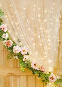 Warm White Wedding Curtain Lights - 147 Bulbs - 5.9 x 6' #weddingvenues