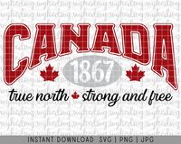 True North Strong and Free Svg Canada Svg Canada Day Svg - Etsy Canada