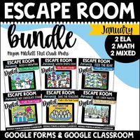 First Grade Teacher on Instagram: “It’s half-off Satur”YAY”. I have teamed up with some amazing friends to bring you great deals. Today’s half-off is my January Escape Room…”