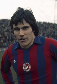 Peter Taylor of Crystal Palace in 1976.