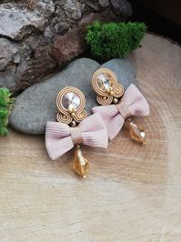 Boho ceremony jewelry, Small bows earrings, Handcrafted jewelry gift, Mother's Day gift, Artistic jewelry lovers - Etsy Polska