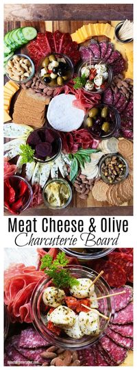 Meat Cheese & Olive Charcuterie Board