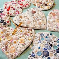 Sea Shell Ornaments We are forever collecting sea shells and little trinkets.. combine that with my love for buttons and we have a lot of decorative craft material. When it comes to sea shells I am always on the look…