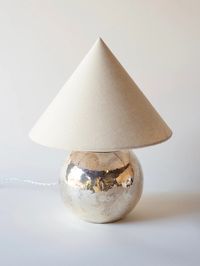 Christofle Hammered Silver Table Lamp C 1930 | Sophie Buhai