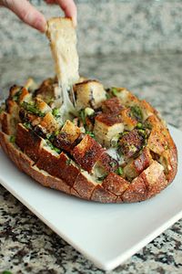 Cheesy pull-apart bread.