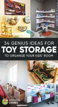 34 Quick Toy Storage Ideas