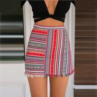 Fashion Stripe Tight A-Line Skirt