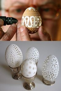 We're in love with these lace eggs!