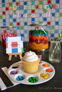 Decorate your own cupcakes- rainbow party, color of love valentines party... Really can fit a lot of themes just change the colors and types of decoration/sprinkles