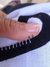 making even stitches...what an incredible, easy idea!!!