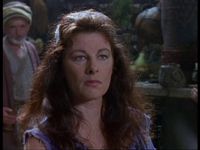 Cyrene (Darien Takle) is Xena's mother.