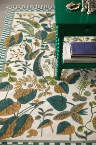 Ivy Greenery Brushed Rug | Urban Outfitters