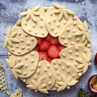 Strawberry crust pie. I love it!