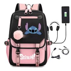 Stitch Backpacks, Stitch Bags, Stitch School, Stitch Things, Baby Stitch, Stitch Bag, Stitch Backpack