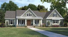 this is a computer rendering of these country house plans for the future homeownership