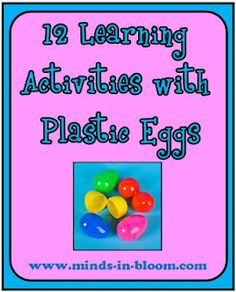 the words learning activities with plastic eggs