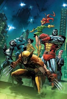 wolverine and the x - men are surrounded by other characters