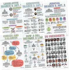 -- Six Posters: 1) Legislative Branch; 2) Executive Branch; 3) Judicial Branch; 4) Checks and Balances; 5) How a Bill Becomes a Law; and 6) US Presidents. -- Manufactured for Classrooms: Each poster is 12 x 18 inches. Printed on high-grade, cover-weight satin paper for added protection. Made to withstand the rigors of K-12 classrooms. -- Loved by Students:  We design our products to inspire and educate, giving students the tools they need for increased performance. Beautiful classrooms make bett Five Themes Of Geography, Teaching Government, Checks And Balances, Judicial Branch, Legislative Branch, Note Taking Tips, Branches Of Government, Human Geography, Branch Art