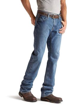 PRICES MAY VARY. COMFORTABLE JEANS: These low-rise men’s pants are comfortable and durable while keeping up with the classic style. Relaxed through the hip, waist, and thigh, this denim is engineered to help you get the job done. FLAME RESISTANT: These FR jeans are made with Ariat’s exclusive flame-resistant technology to withstand high temperatures for the ultimate safety even in hazardous work conditions. FRONT POCKETS: These M4 low rise boot cut jeans have extra-deep front pockets that help y Low Cut Jeans, Men's Uniforms, Mens Pants Size Chart, Basic Boots, Safety Clothing, Work Jeans, Tall Jeans, Comfortable Jeans, Outfit Jeans