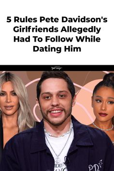 the cover of 5 rules pete davidson's girlfriend is already had to follow while dating him