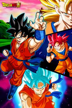 dragon ball super broly and gohan are in the air with their hands up