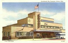 an old postcard shows the exterior of a theater