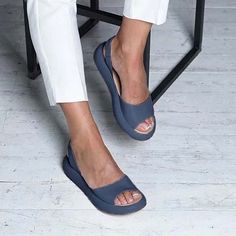 Women Sandals Flip Flops Candy Color Summer Rome Slip-on Breathable Non-slip Shoes Sandal Woman Slides Solid Female Rounded Wardrobe, Summer Shoes Heels, Casual Summer Sandals, Basic Heels, Womens Gladiator Sandals, Women Slides, Jumpsuit Outfit, Womens Summer Shoes, Leather Sandals Flat