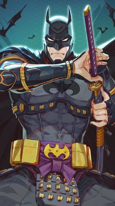 Batman X Joker X Superman, Batman Samurai Art, Batman Ninja Wallpaper, Samurai Batman, Ninja Batman, Batman Fanart, Batman Bruce Wayne