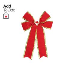 in stock Christmas Bow, All Holidays, Christmas Bows, Tree Toppers, Pick Up, In Store, Buy Online, Trim, Holiday Decor