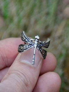 Antique Silver  Collar  Copper   Embellished   Women Fashion Jewelry Elegant Wedding Jewelry, Wedding Finger, Dragonfly Ring, Whimsical Jewelry, Indie Jewelry, Gothic Rings, Vintage Mode, Dope Jewelry, Funky Jewelry