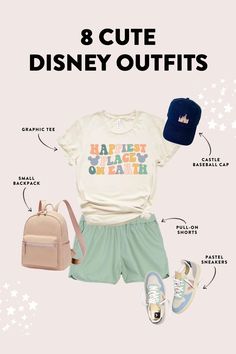 Disney Outfits For Women Cute Womens Disney Outfits, Ladies Disney Outfits, Disney Park Family Outfits, Cute Casual Disney Outfits, Disneyland Capsule Wardrobe, Stylish Disney Outfits, Disney Coordinating Outfits, April Disney Outfits, Disney Outfits Hot Weather