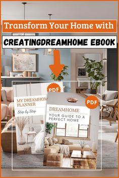 Design Your Dream Home with Ease Using Dreamhome Guide and Planner 🌟🏡 Make your dream home a reality with our comprehensive Dreamhome ebook pdf! 📖 Plan, design, and create the perfect space for you and your family. ✨ #DreamhomePlanning #HomeDecor #DreamHouse #InteriorDesign #DreamhomeEbook Inspiration Design, Living Room Makeover, Perfect Home, Interior Inspo, Design Tips, Living Room Inspiration