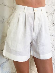 The Shorts - Tusk Linen – SCOUT GOODS White Shorts Linen, Linen Dress Shorts, Tailored Linen Shorts, Linen High Waisted Shorts, Linen Shorts White, High Waist Linen Shorts, Linen Skirt Short, Long Tailored Shorts, Linen Fashion Women Summer