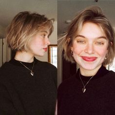 Strawberry Blonde Choppy Bob, Soft Jawline Short Hair, Tavi Gevinson Hair, Fine Straight Short Hair, Short Hair On Oval Face, Cute Chin Length Haircut, Short Hair For Long Neck, Short Bob Thinning Hair, French Bob Haircut 2023