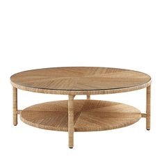 an oval coffee table with two tiered shelves