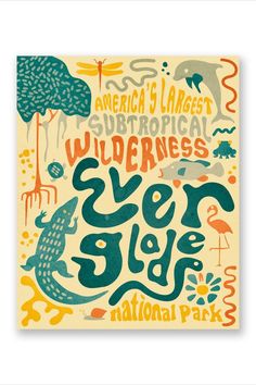 a poster with the words wilderness and an animal