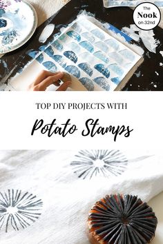 the top diy projects with potato stamps