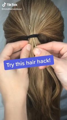 Hair Irons, Rambut Brunette, Hair Hack, Hair Upstyles, Hair Iron, Magic Hair