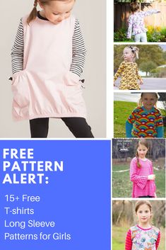 the free pattern alert is available for all children's dresses and sweaters, as well as other sewing patterns