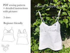 the sewing pattern for this top is easy to sew