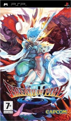 an image of the coverart for breath of fire capoem, featuring two women and