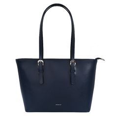 Big shoulder bag. Made of premium quality natural navy blue leather. One big compartment, big zipped pocket, smaller zipped pocket and a phone pocket inside. Also one zipped pocket outside. Perfect for shopping, work (it fits A4 format) and long walks. Size: 35 cm / 13.8 inch 23 cm / 9 inch 12 cm / 4.8 inch Big Purse Outfit, Classy Bags, Big Shoulder Bag, Shoulder Bag For School, Navy Handbag, Ralph Lauren Tote, Big Purse, Navy Blue Bag, Navy Blue Purse