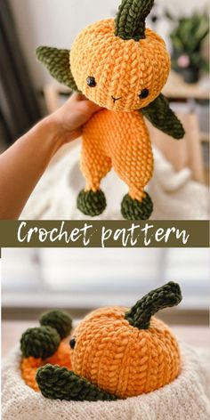 crochet pattern for a pumpkin stuffed animal